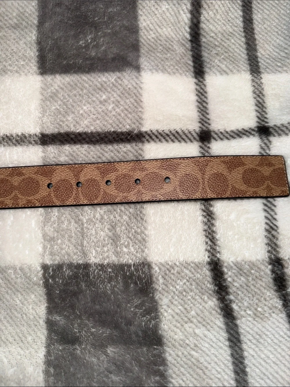 Coach Signature Buckle Cut-To-Size Reversible Belt, 38 MM BNWT
